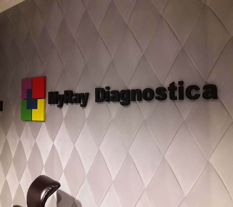 Логотип в офис на стену диагностика